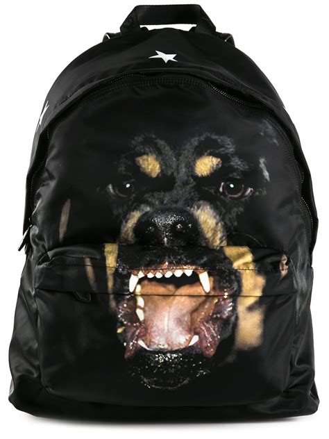 givenchy rottweiler printed medium pouch|Givenchy rottweiler backpack.